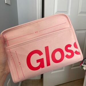 Glossier Pink and Red Pouch